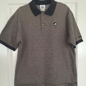 Disneyland Polo Shirt‎ Mens L  Short Sleeve Mickey Embroidered Logo